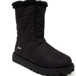 NEW Jambu Icicle Women's Quilted Black Fur Lined Winter Boots